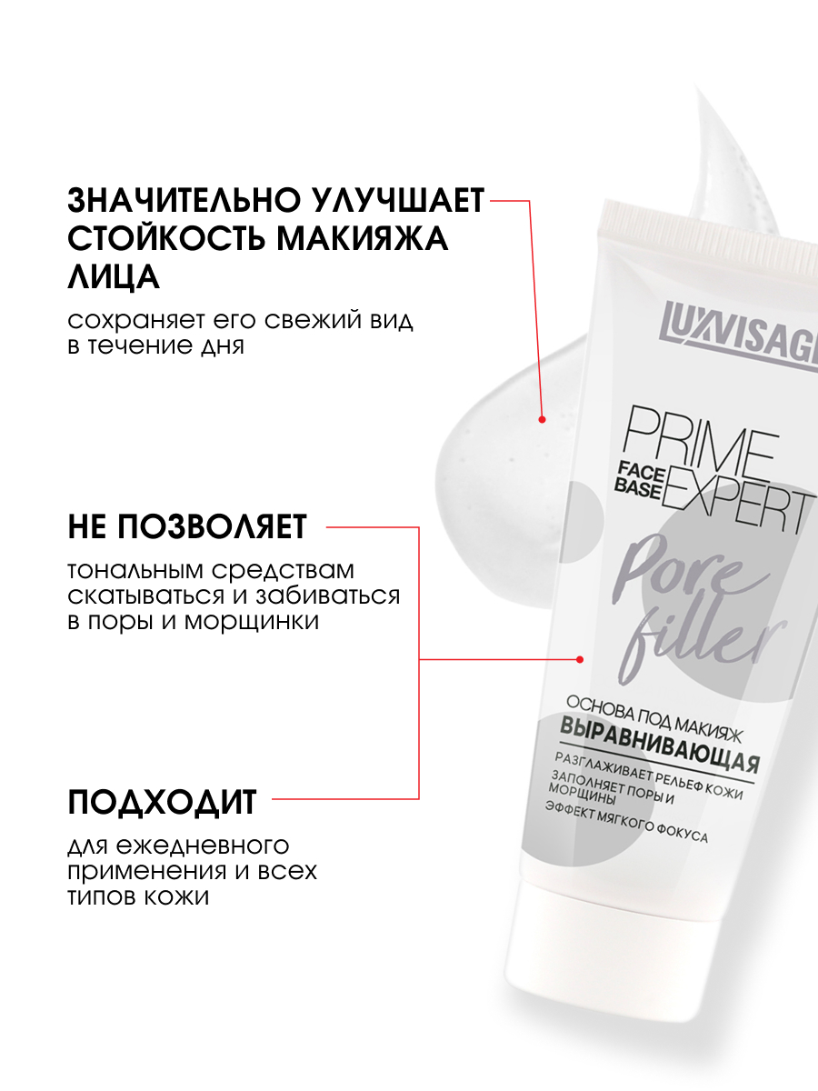 Основа под макияж выравнивающая Prime Expert Pore Filler 35г от LuxVisage + 6