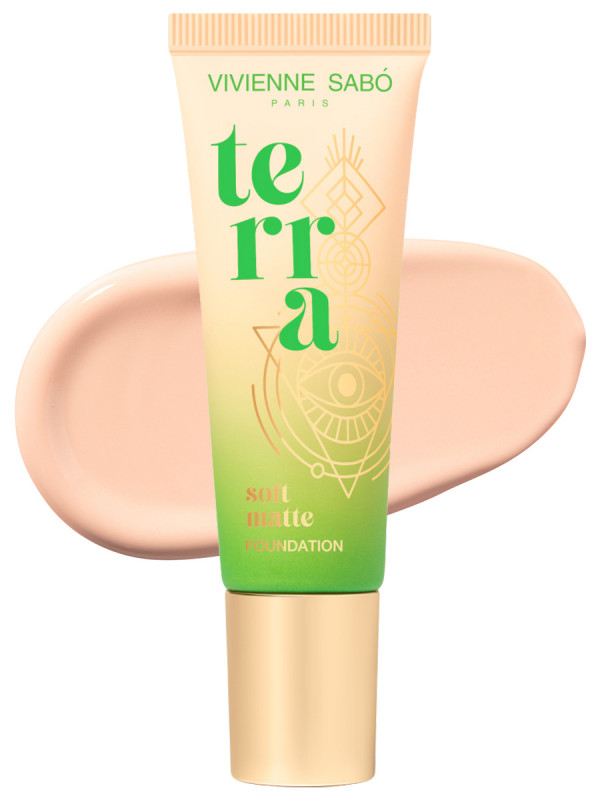 Матовый Тональный крем Terra, тон 01 светло-бежевый от Vivienne Sabo + 1