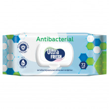 Antibacterial Влажные салфетки 72шт с клапаном 