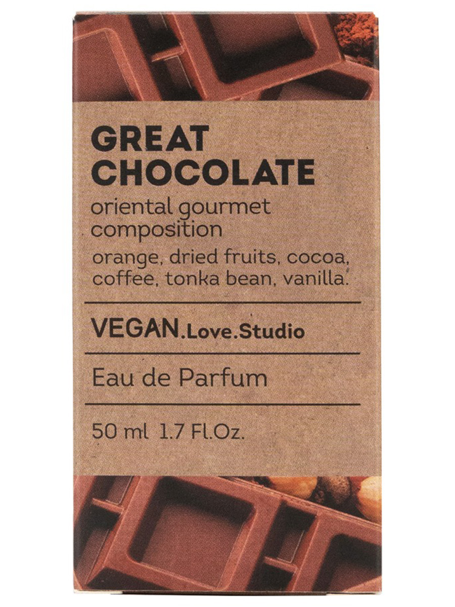 Парфюмерная вода женская Great Chocolate 50мл от VEGAN.Love.Studio + 2