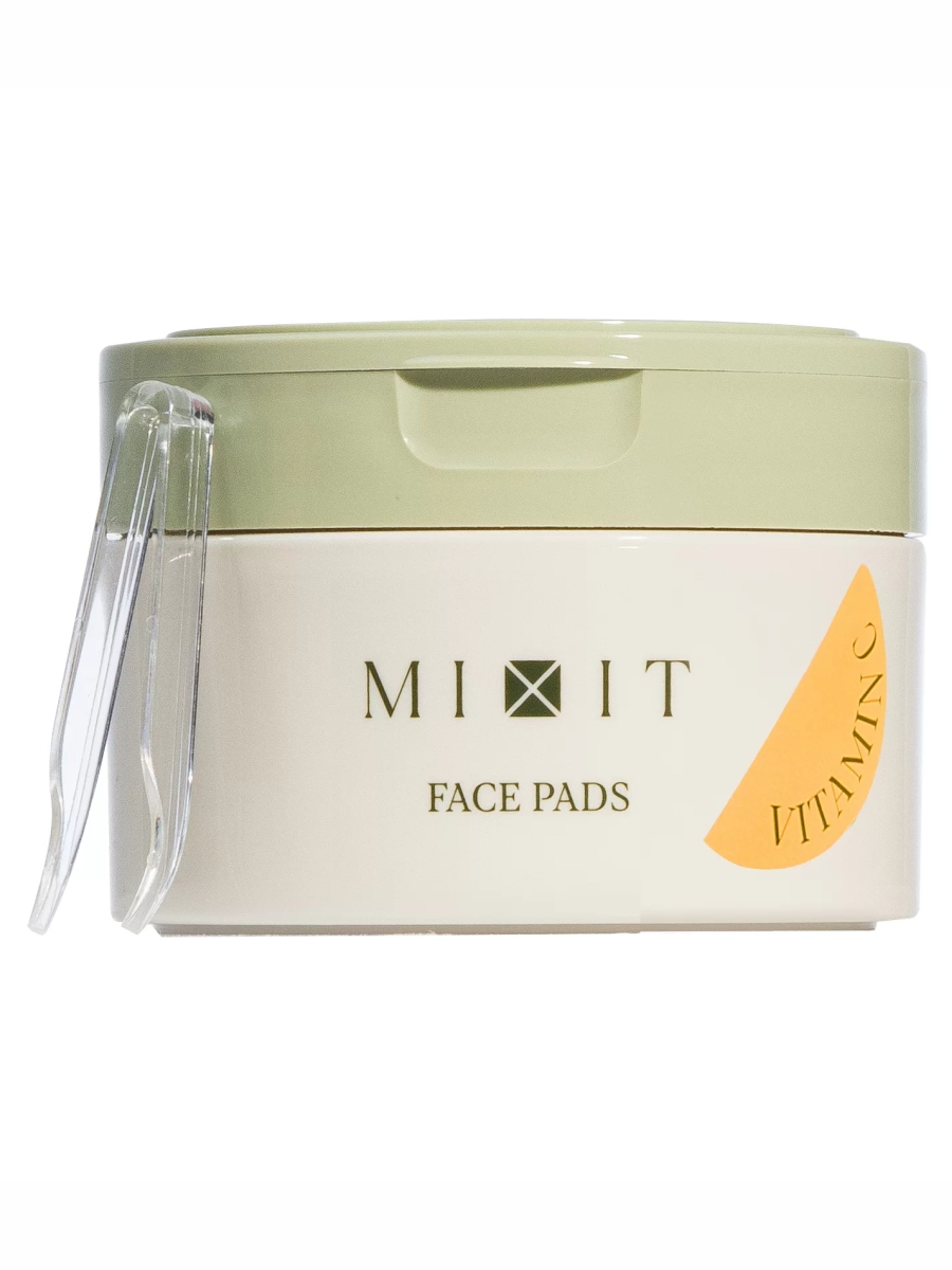 Тонер-пэды обновляющие Vitamin C Face Toner Pads 60шт / 65мл от MIXIT + 2