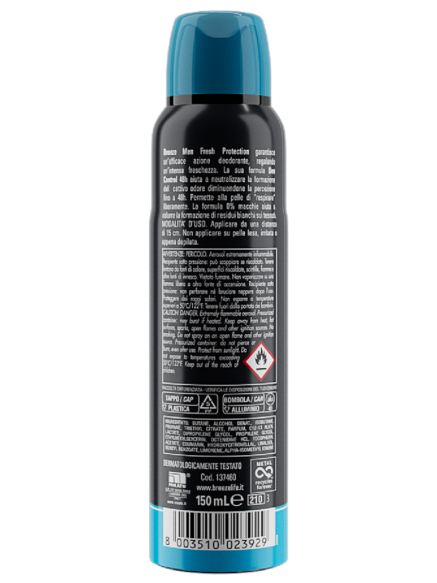 Men Дезодорант aэрозоль Fresh Protection мужской 150мл от Breeze + 2