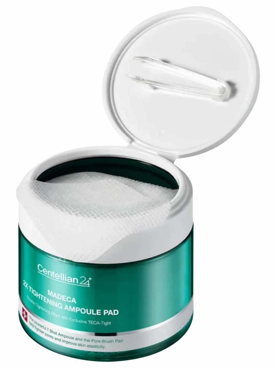 Пэды для лица подтягивающие Madeca Double Tightening Ampoule Pad 60шт от Centellian24 + 2