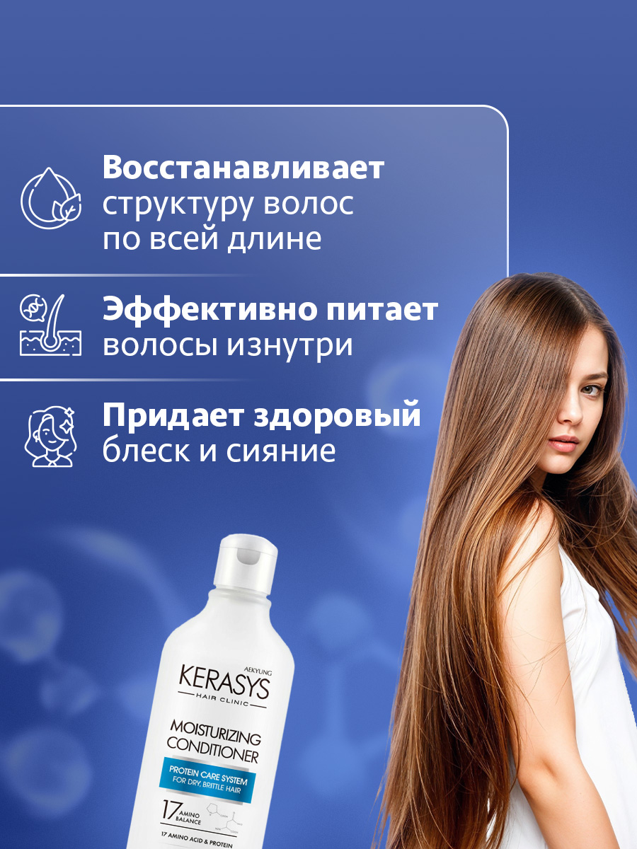 Hair Clinic System Кондиционер для волос Увлажняющий 180мл  от Kerasys + 4