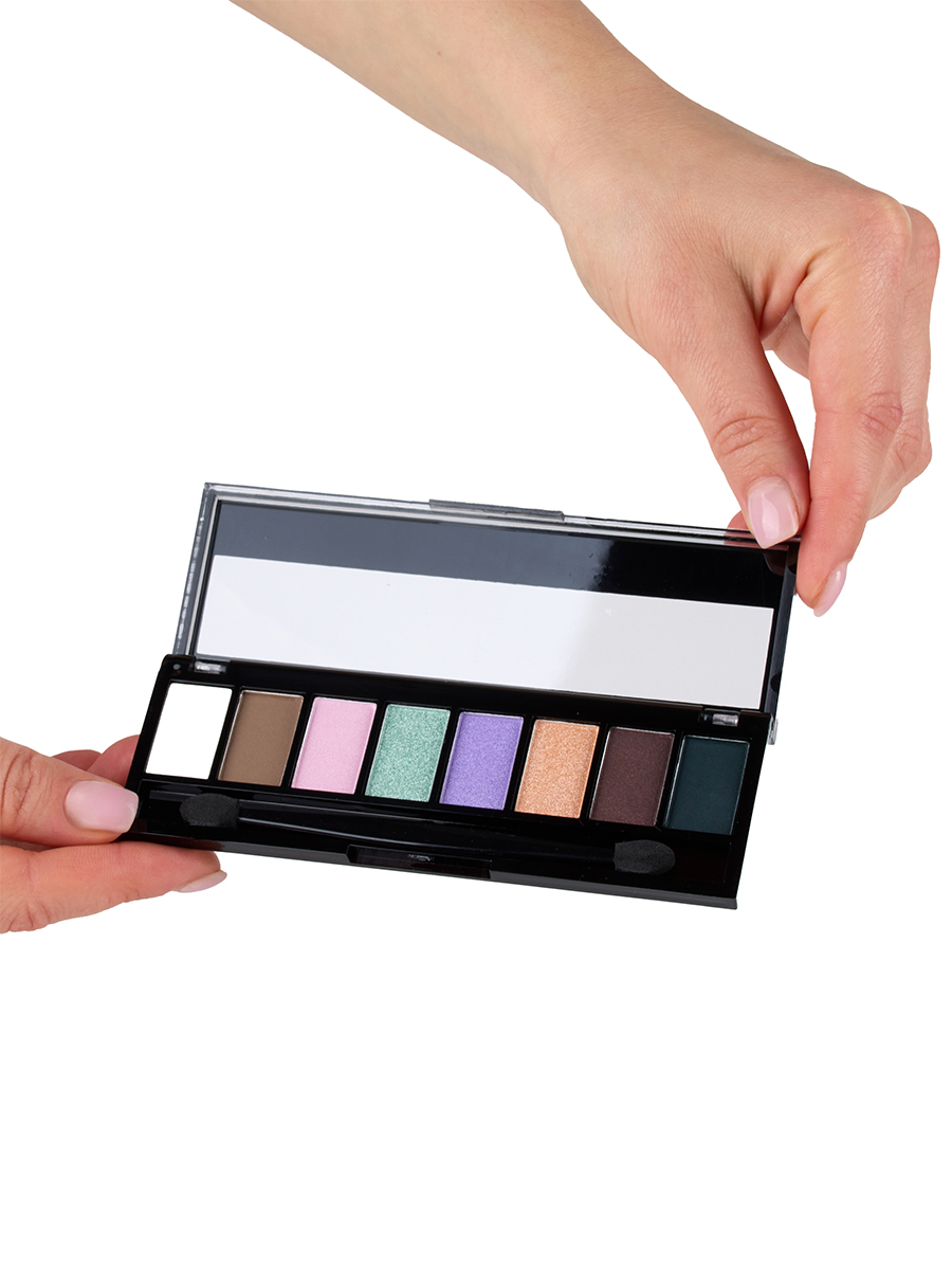 Matte & Bright Палетка теней для век, тон 05 серо-зелено-синие тона от LavelleCollection + 2