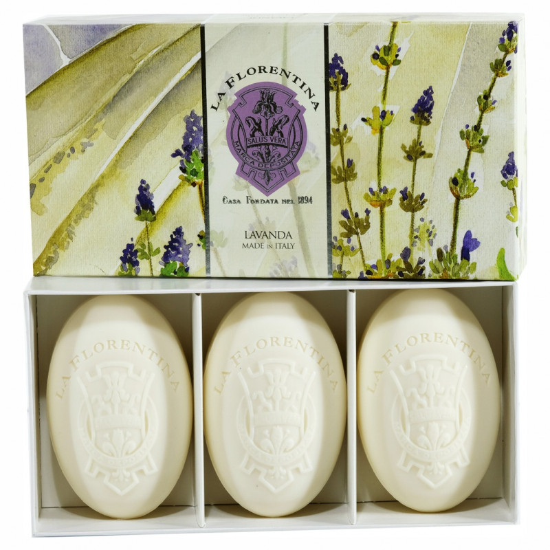 Набор мыла Лаванда Lavender 3*150г от La Florentina + 1
