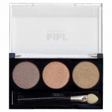 Тени для век Shadow Trio Collection Color, тон 104 оливковый / корица / бежево-коричневый